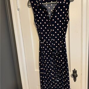 Tommy Hilfiger Polka Dot Sleeveless Dress